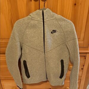 Nike Tech Heather Gray Zip-Up Jacket Boys XL